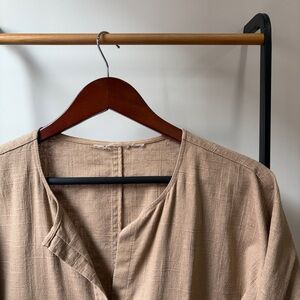 Linen Tan Chore Coat Size M/L